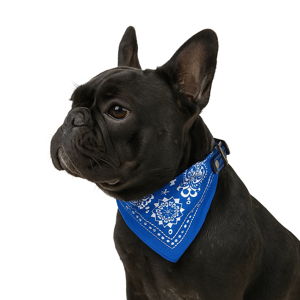 Bandan bleu pour chien