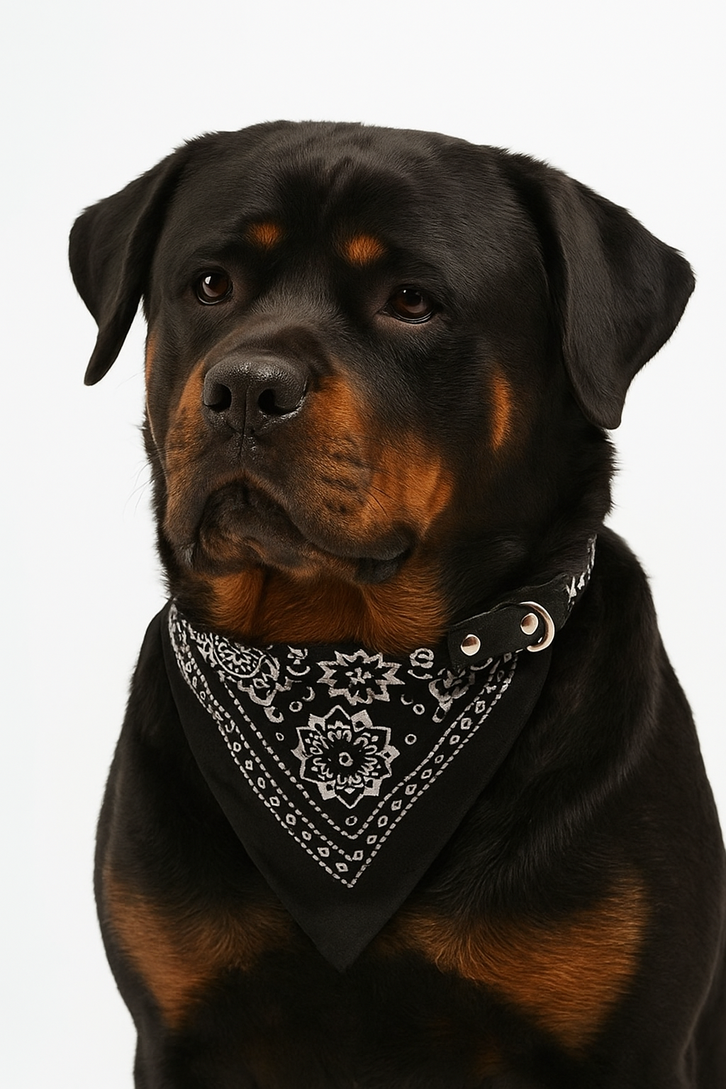 Bandana noir pour chien