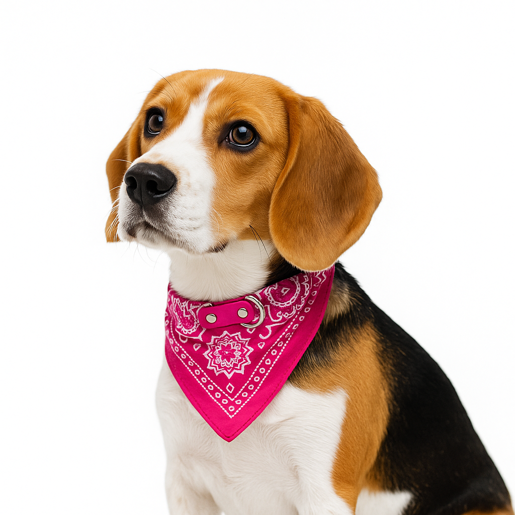 Bandana rose pour chien