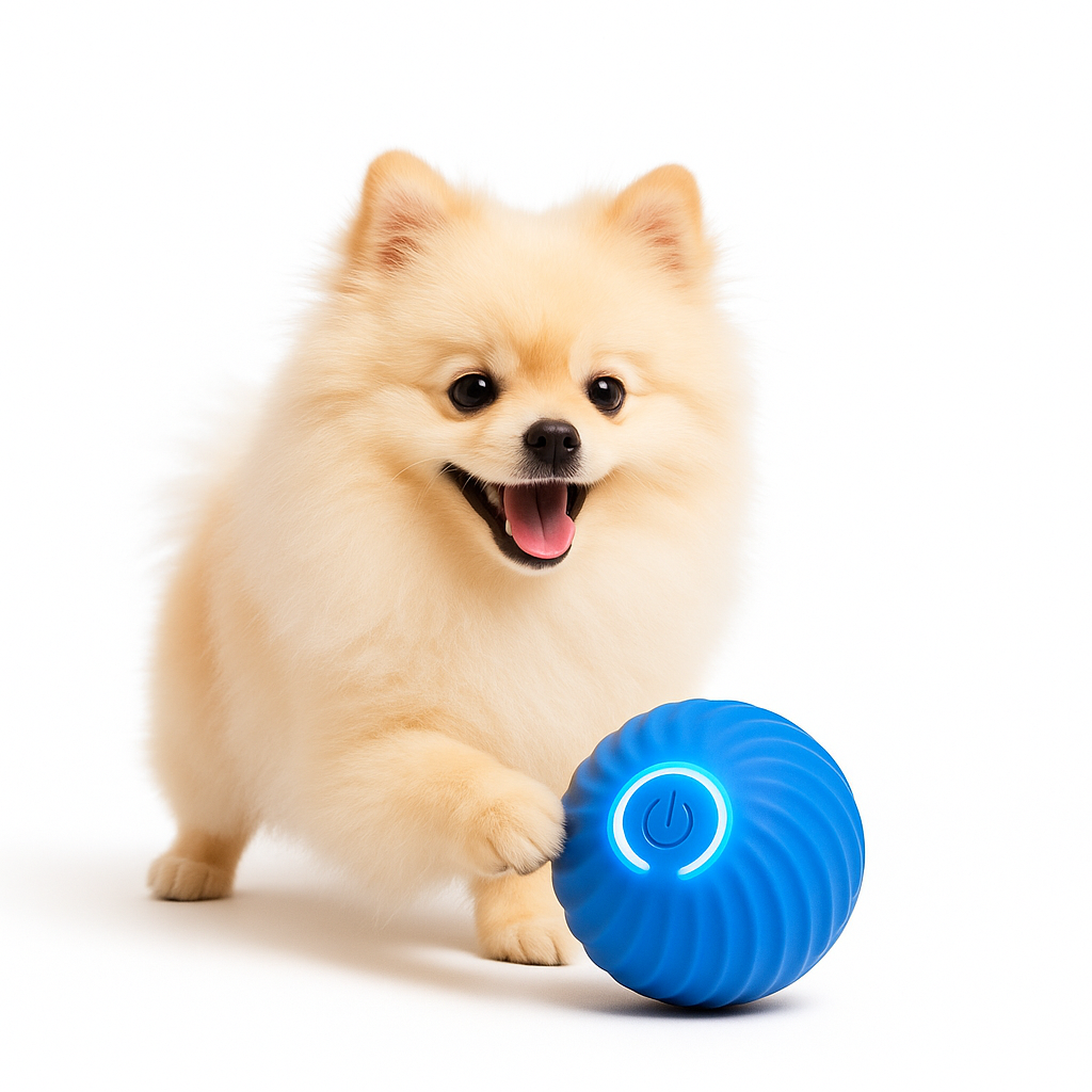 Spitz, qui joue à la balle