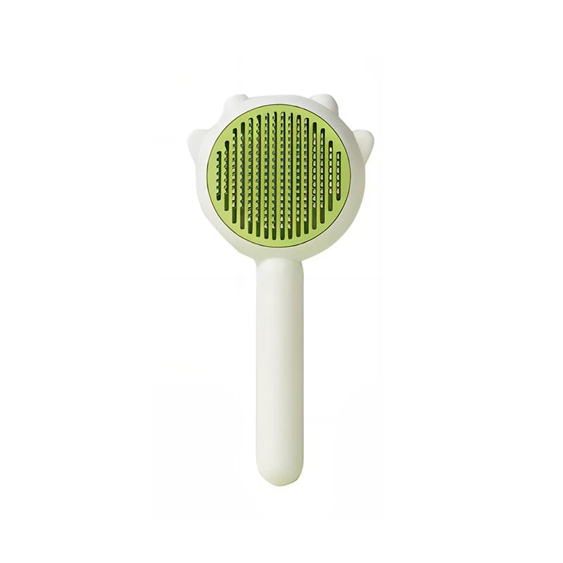 Brosse pour chat, blanc et verte