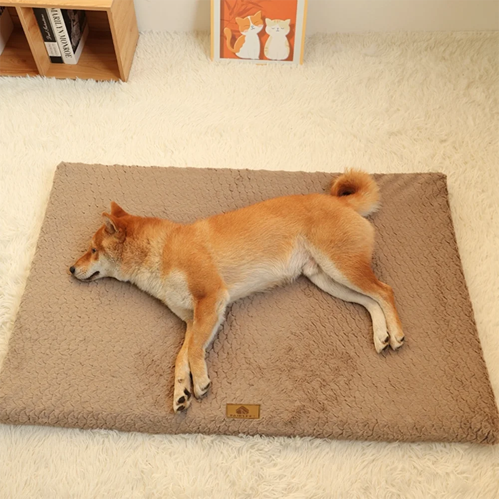 Tapis moelleux marron
