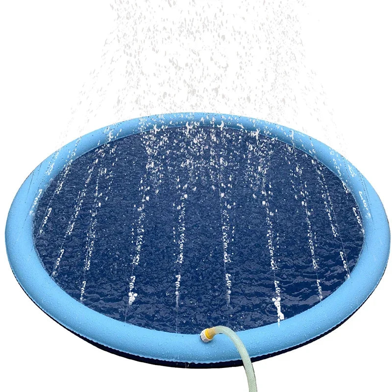 Piscine jet d'eau jardin