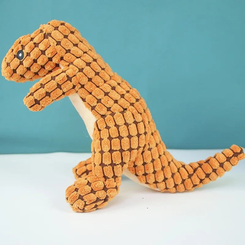 Jouets pour chien, dinosaures, marron