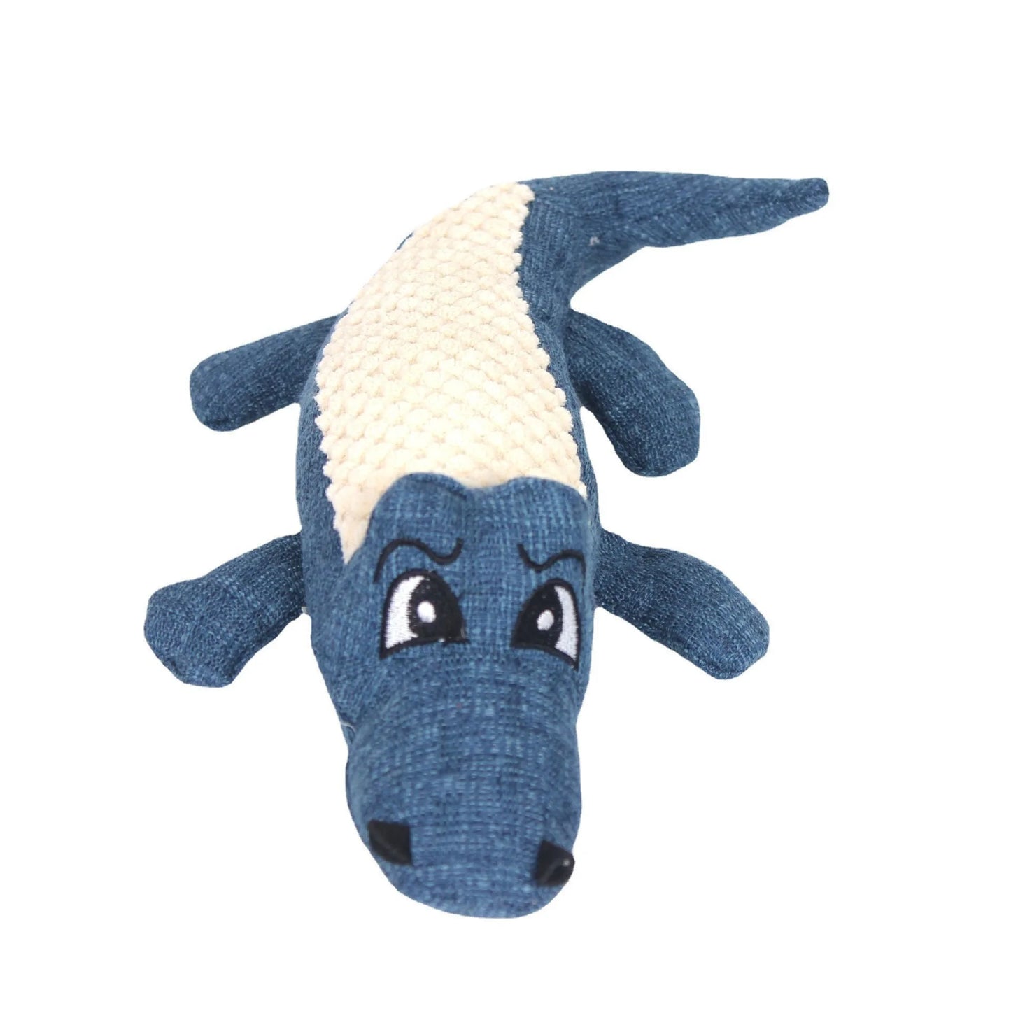 Jouets pour chien, crocodile, bleu