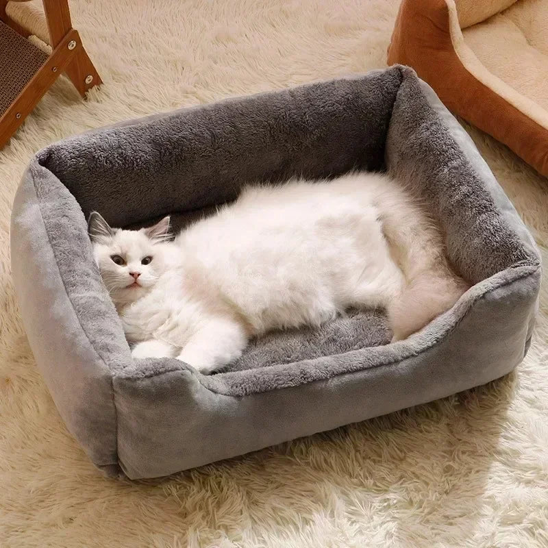 Panier pour chat gris
