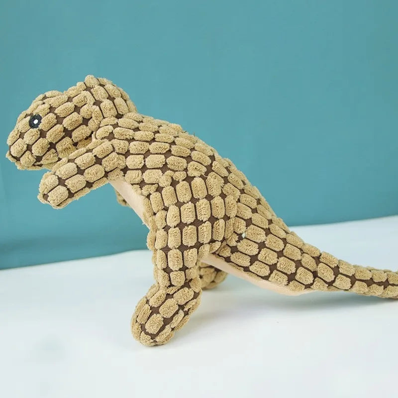 Jouets pour chien, dinosaures, couleur taupe