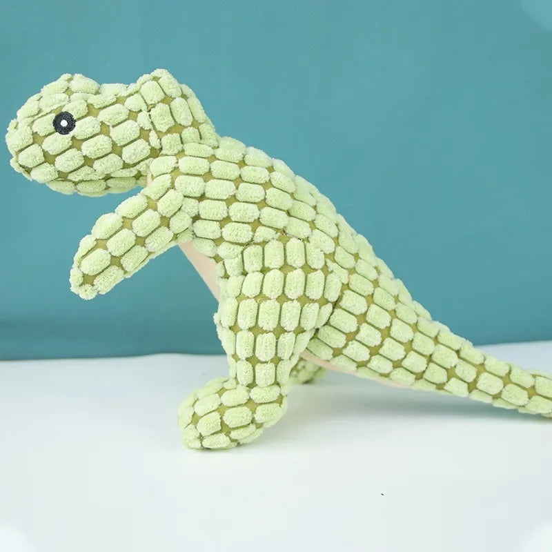Jouets pour chien, dinosaure vert