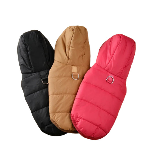 Manteau Polaire à Capuche pour Chien - Veste d'Hiver Douce et Chaude