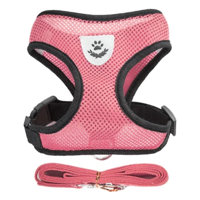 Harnais respirant en rose
