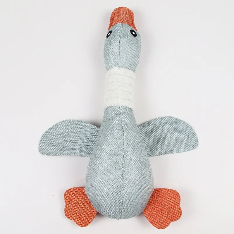 Jouets pour chien, canard bleu