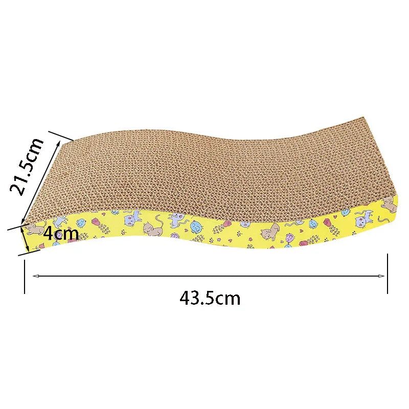 Cat Scratcher - Durable Corrugated Cardboard for Furniture Protection