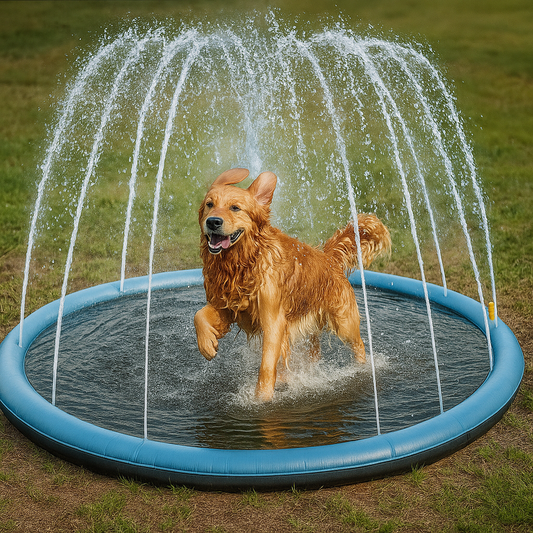 Piscine jet d'eau extérieur