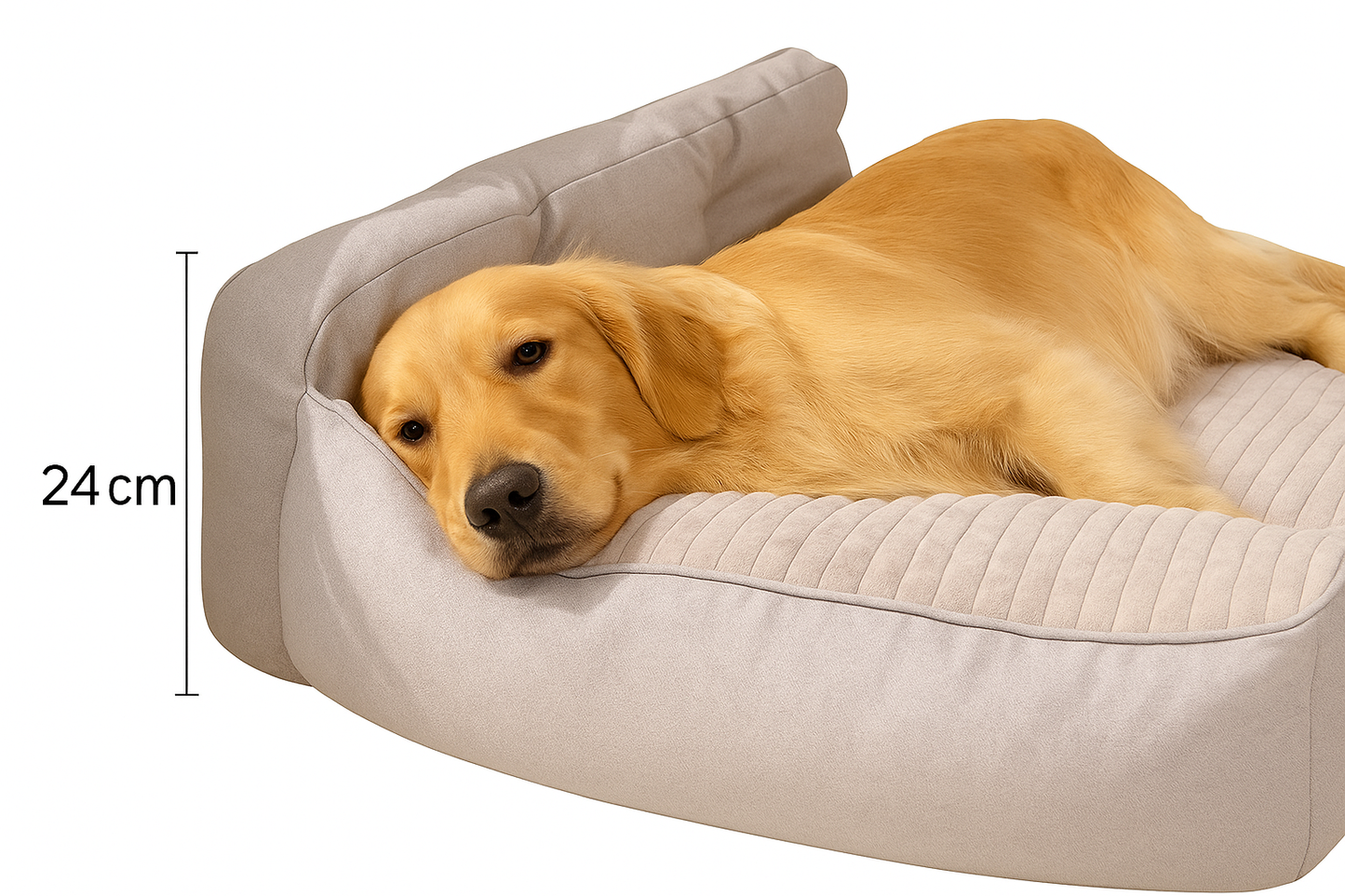 Lit Épais Lavable pour Chien - Matelas Confort 4 Saisons Déhoussable