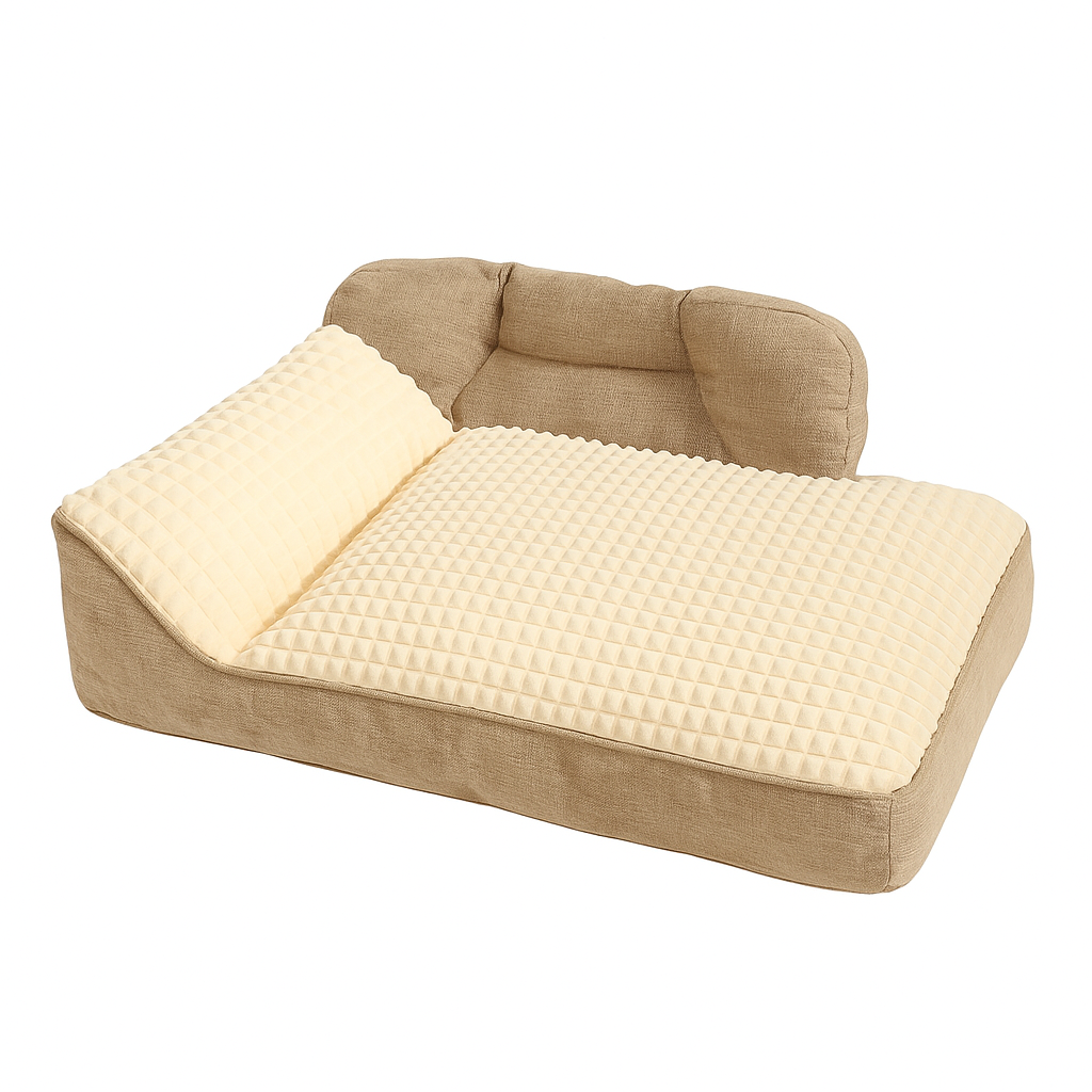 Lit Épais Lavable pour Chien - Matelas Confort 4 Saisons Déhoussable