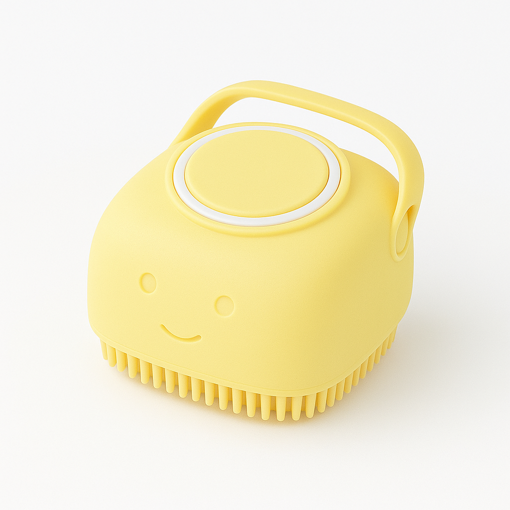 Pet Bath Massage Brush with Soap Tank - Meow Wouf Family