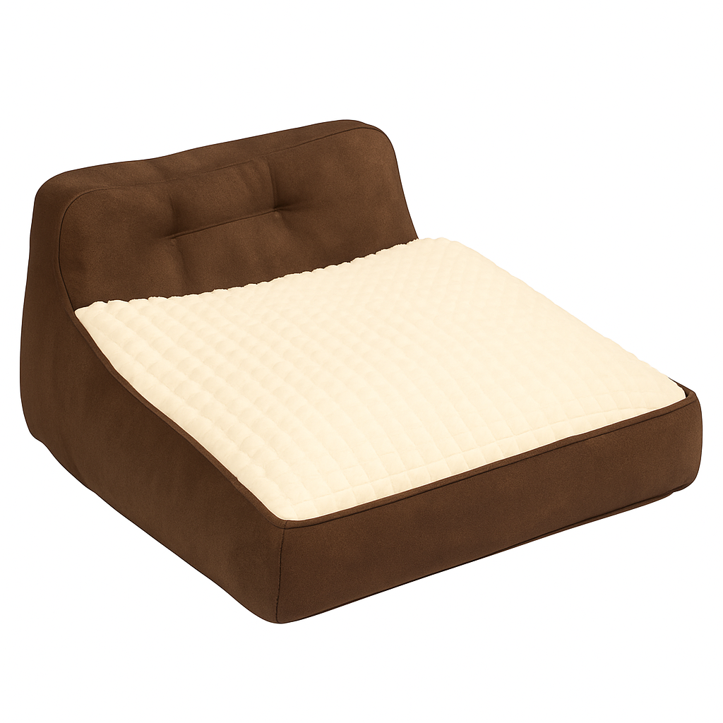 Lit Épais Lavable pour Chien - Matelas Confort 4 Saisons Déhoussable