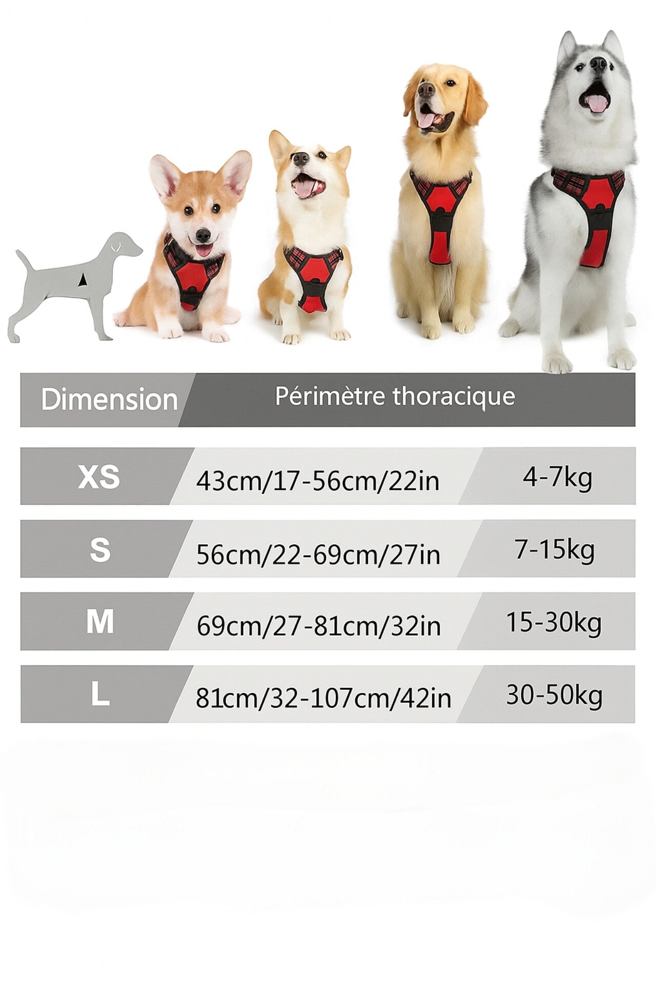 Reflective No-Pull Dog Harness