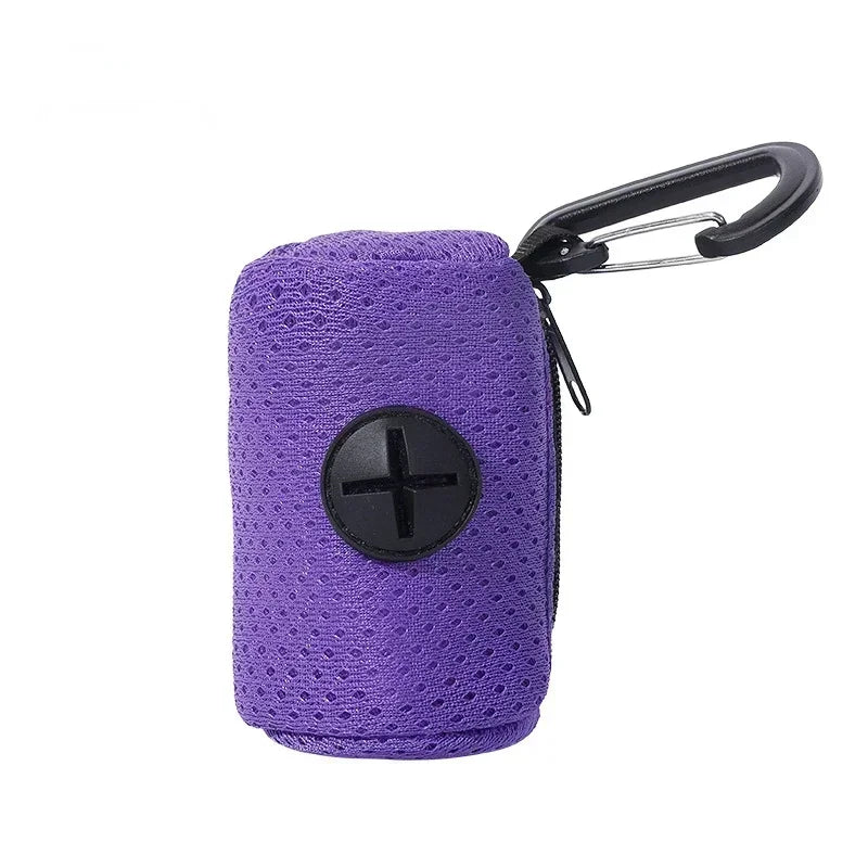 Distributeur à sac à crotte violet