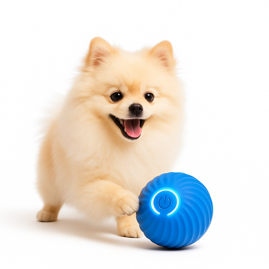 Spitz, qui joue à la balle