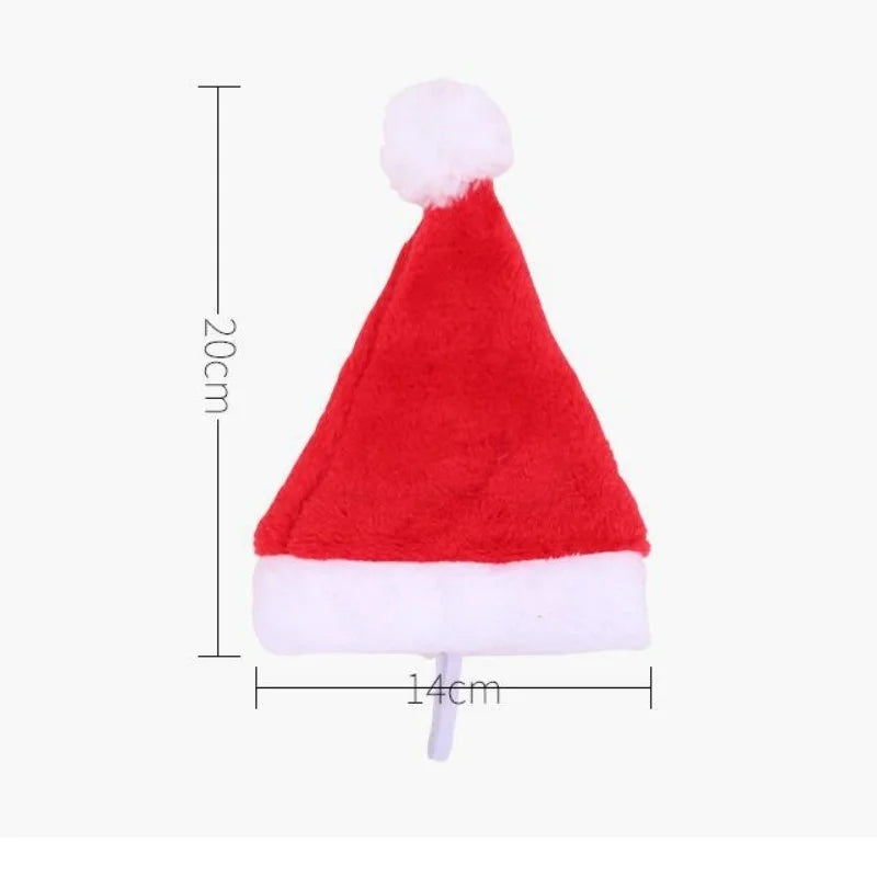 Bonnet de Noël pour Chat et Chien - Chapeau Père Noël Festif - Accessoire Costume pour Animaux