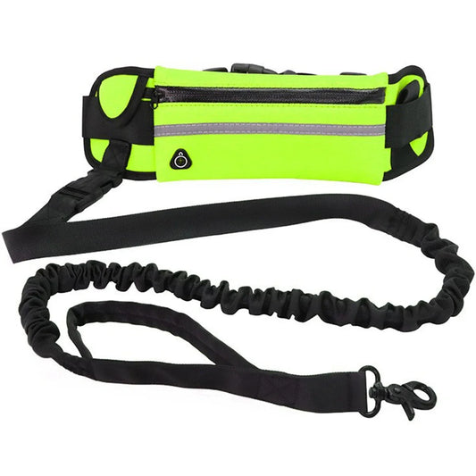 Laisse ton chien main libre fluo 