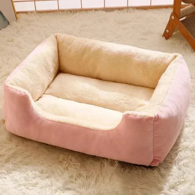 Panier pour chat rose