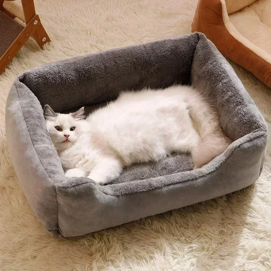 Panier pour chat gris