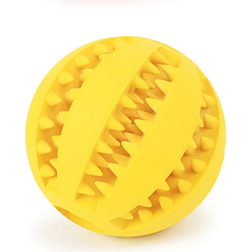 Jouet balle anti glouton jaune