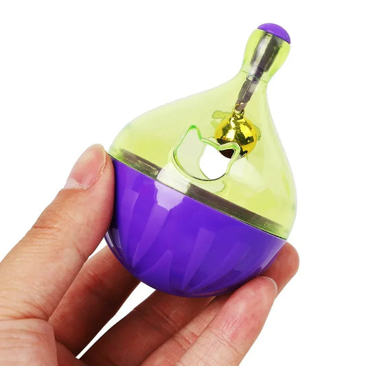 Jouet distributeur de croquettes violet