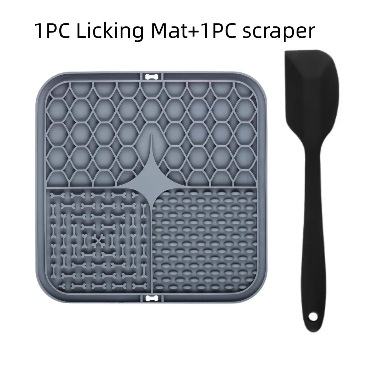 Tapis de Léchage en Silicone pour Chien - Ralentisseur Alimentation avec Ventouse