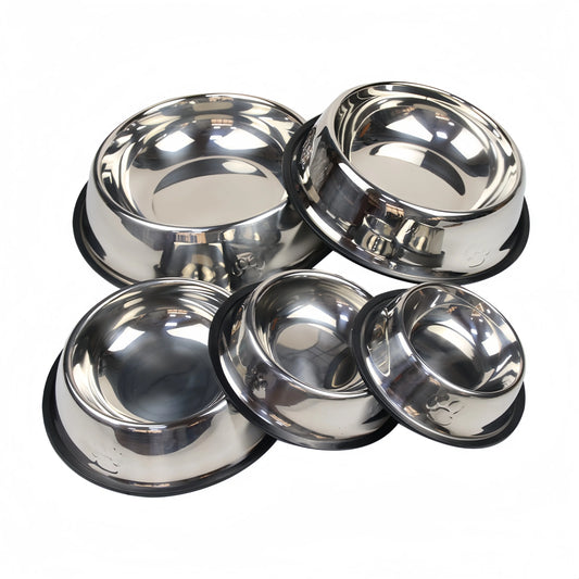 Gamelle Acier Inoxydable Premium pour Chien et Chat - 6 Tailles Disponibles
