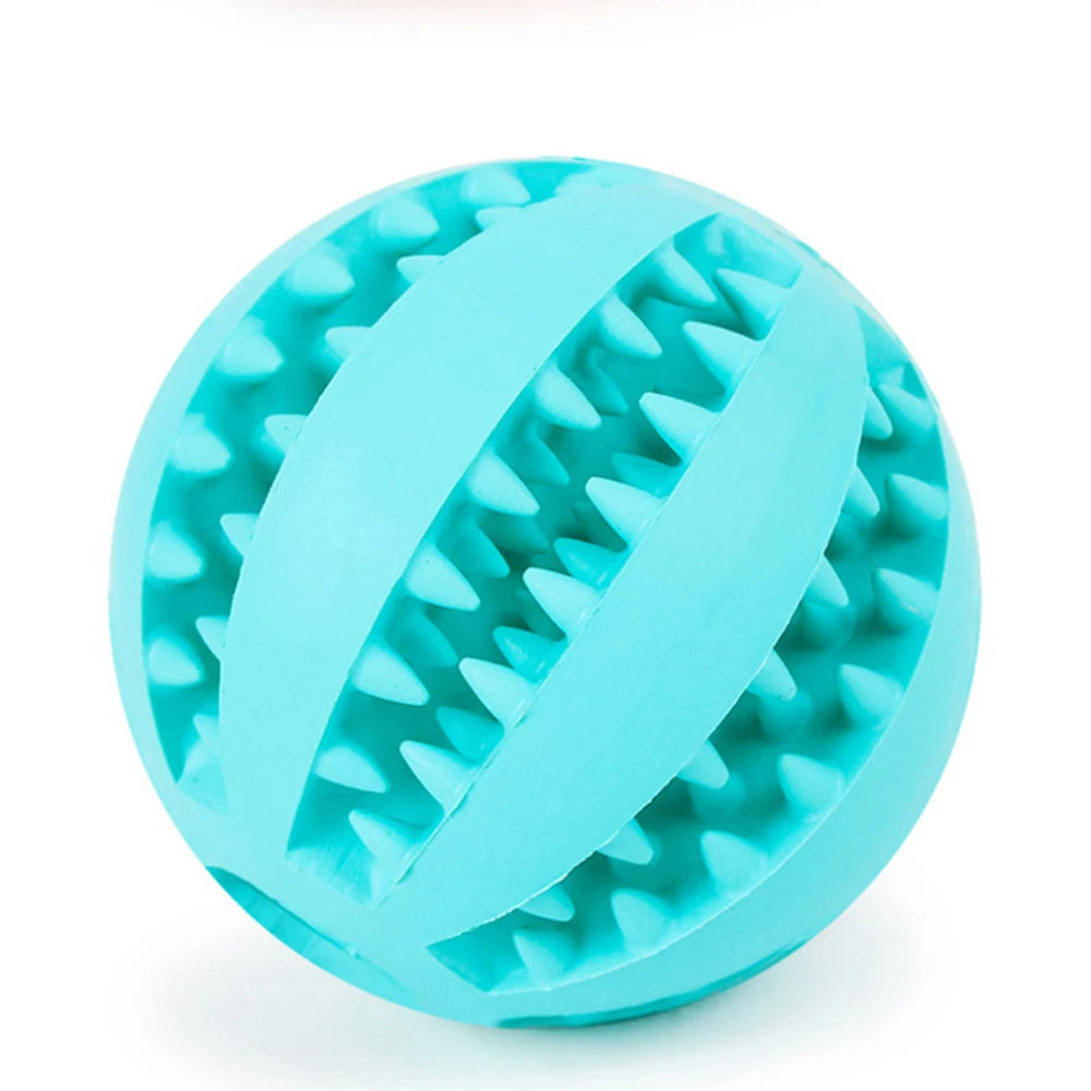 Jouet balle, anti glouton turquoise