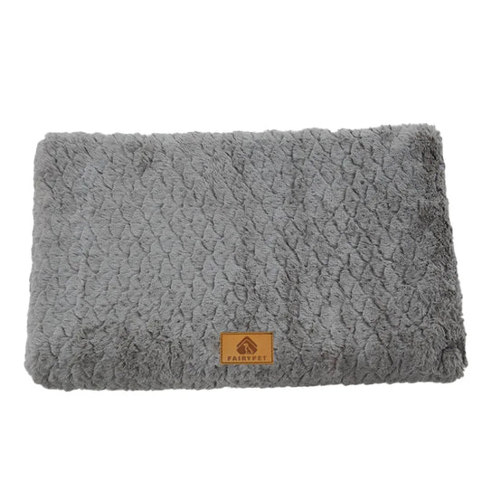 Tapis moelleux gris
