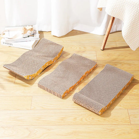 Cat Scratcher - Durable Corrugated Cardboard for Furniture Protection