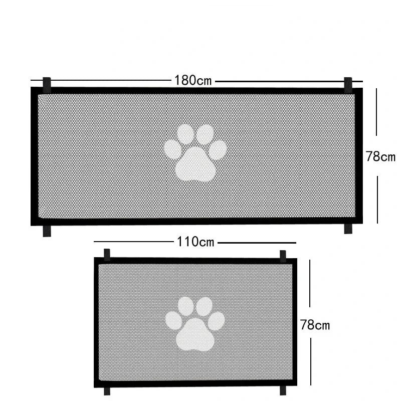 Barrière de Sécurité Pliable pour Chien - Mesh Respirant Portable