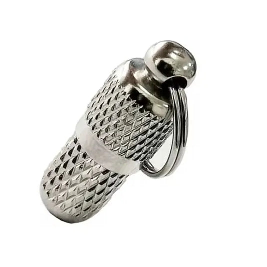 Médaille d'Identification pour Chien et Chat - Porte-Clés Capsule Étanche Anti-Perte