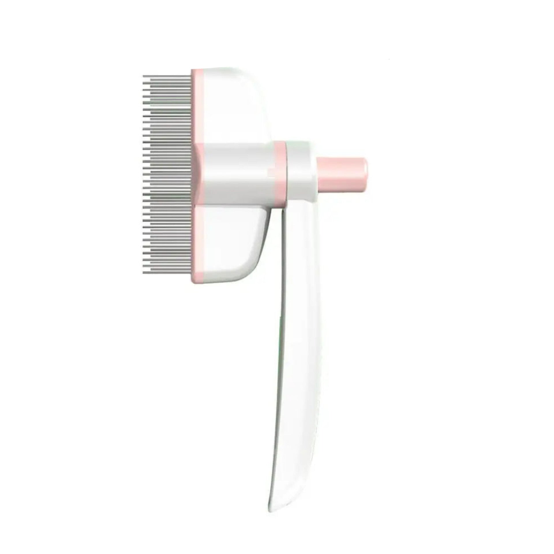 peigne rotatif pour chien et chat rose
