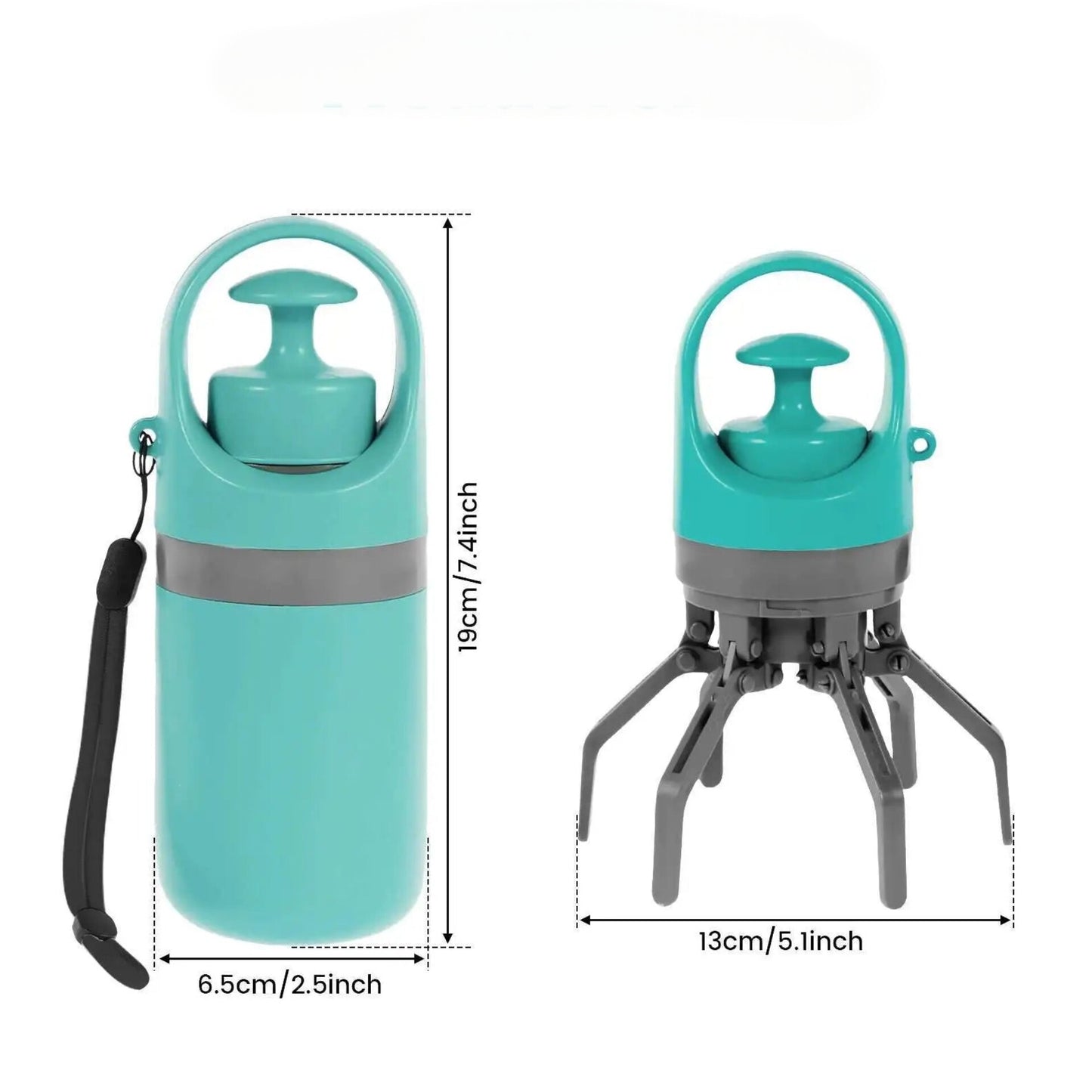 Ramasse-Crottes Portable pour Chien - Pince Hygiénique Sans Contact