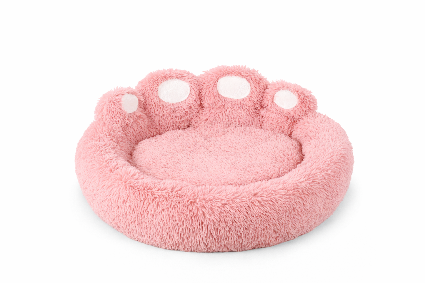 Panier Lit Patte pour Chien et Chat - Coussin Moelleux Peluche Chaud Hiver