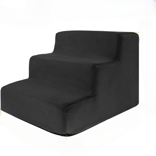 Escalier 3 Marches pour Animaux - Mousse Haute Densité Douce