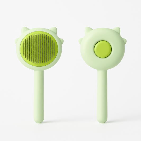 Brosse pour chat verte