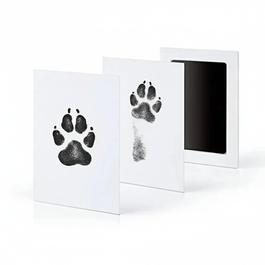 Kit Empreinte de Patte pour Chien et Chat - Tampon Encreur pour Souvenir