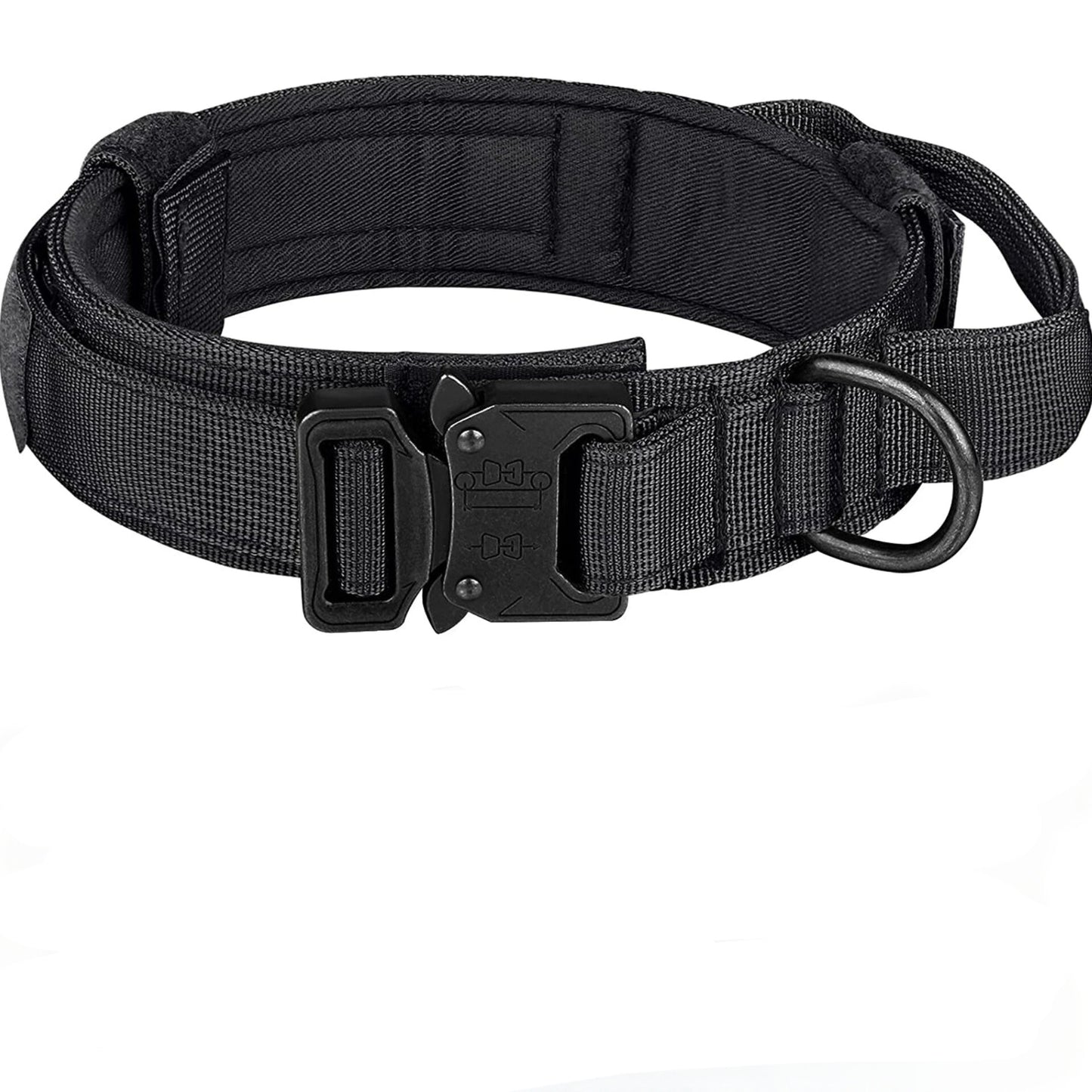 Collier Tactique pour Chien - Nylon Militaire avec Poignée de Contrôle